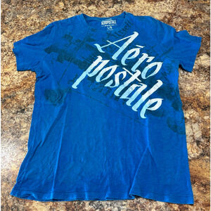 Aeropostale Blue Y2K Logo T-Shirt
